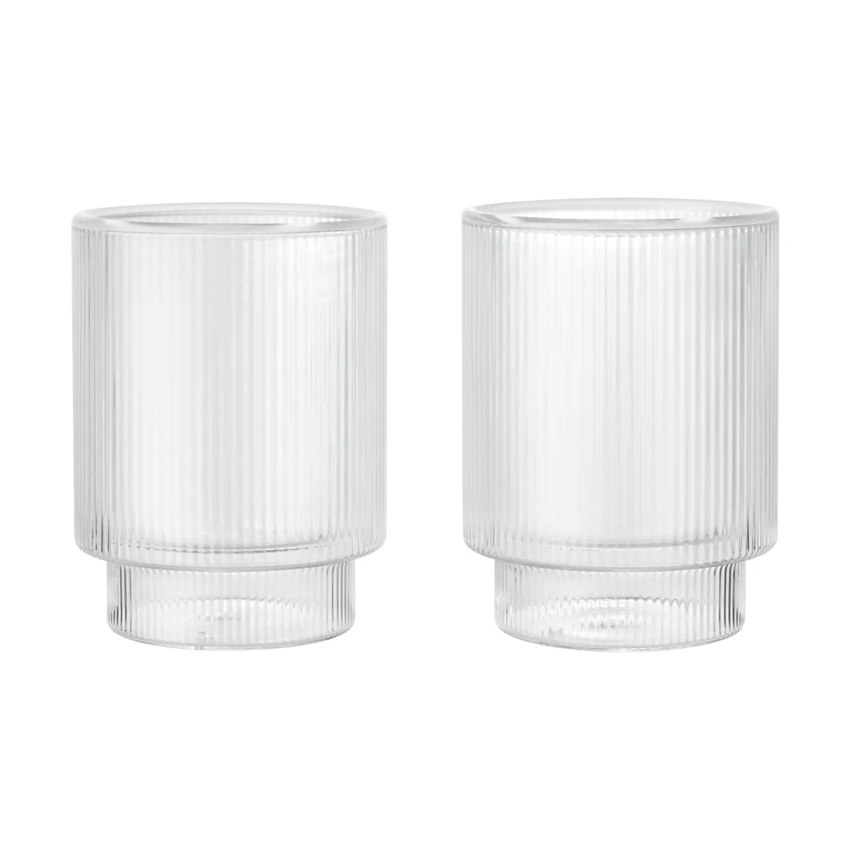 Ripple Thermal glass 22 cl, 2-pack, Clear Ferm Living