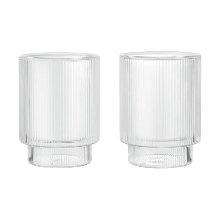 Ripple Thermal glass 22 cl, 2-pack - Clear - Ferm Living