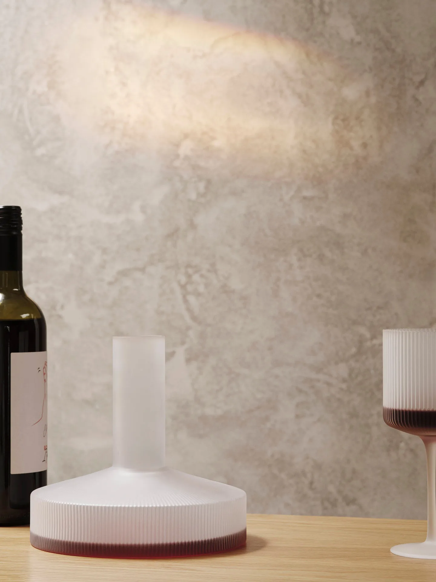 Ripple wine carafe, Frosted Ferm Living