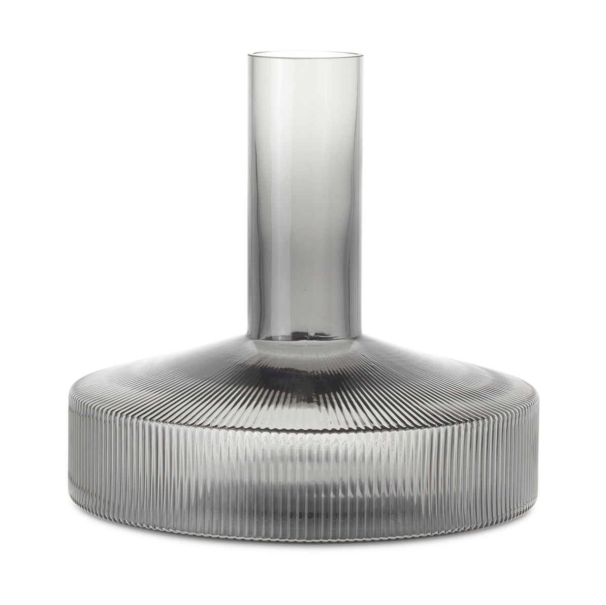 Ferm Living Ripple wine carafe Smoked Grey