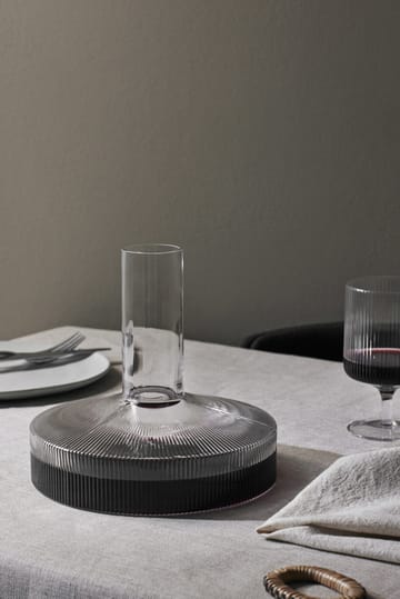 Ripple wine carafe - Smoked Grey - ferm LIVING