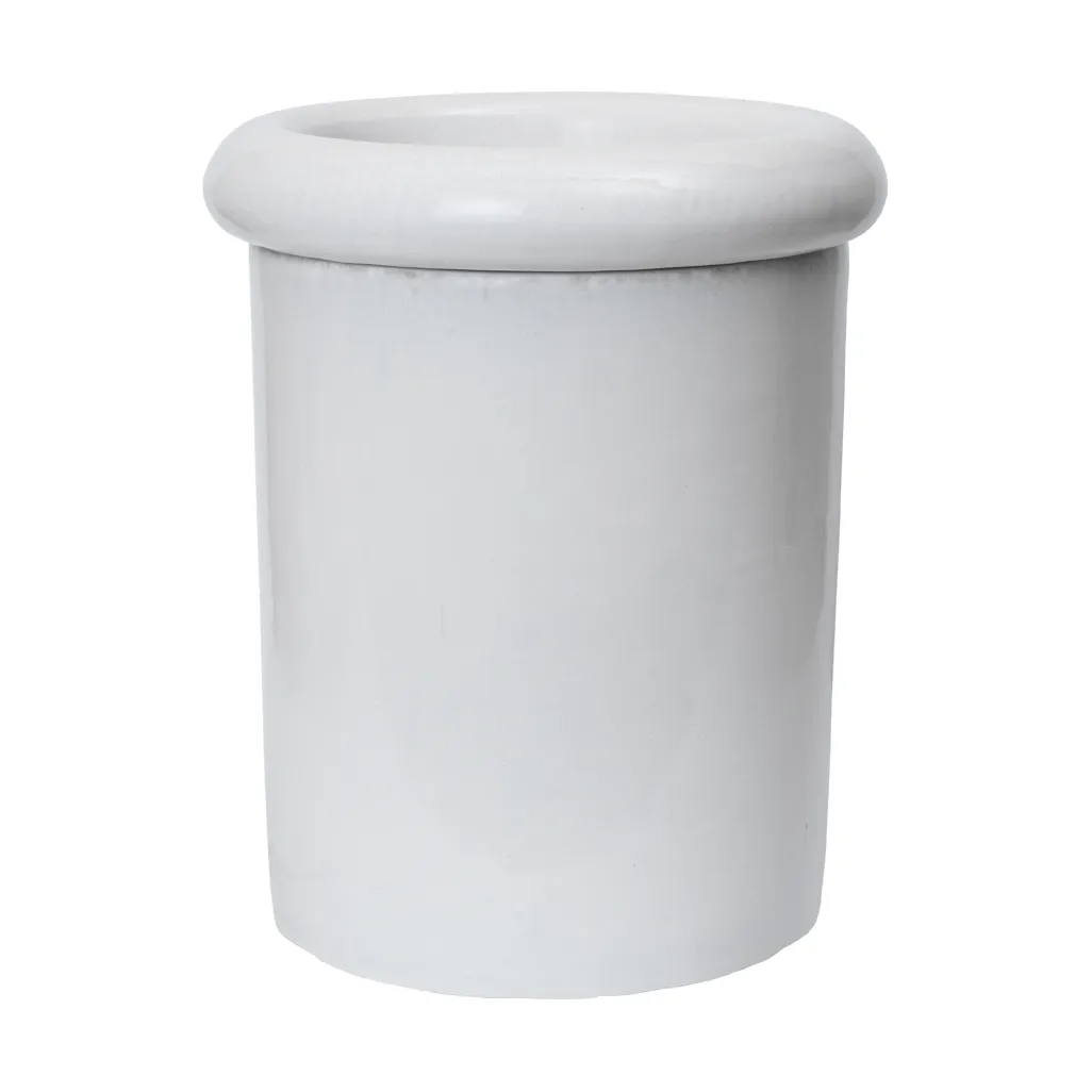 Ferm Living Rollo pot Ø31x36 cm White | Scandinavian Design | Flower pots | White