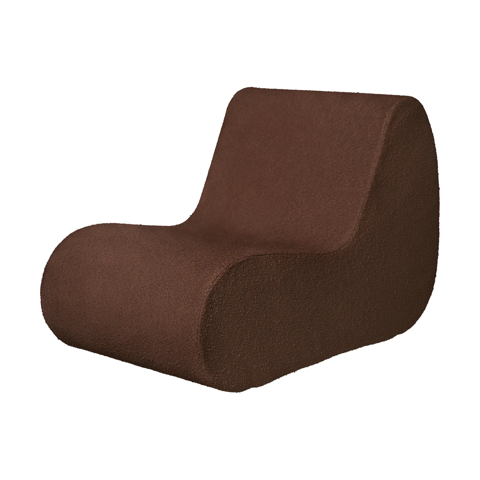 Rouli center module sofa pure bouclé, Chestnut brown Ferm Living