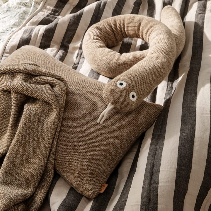 Roy Snake stuffed animal - Sugar kelp melange - ferm LIVING