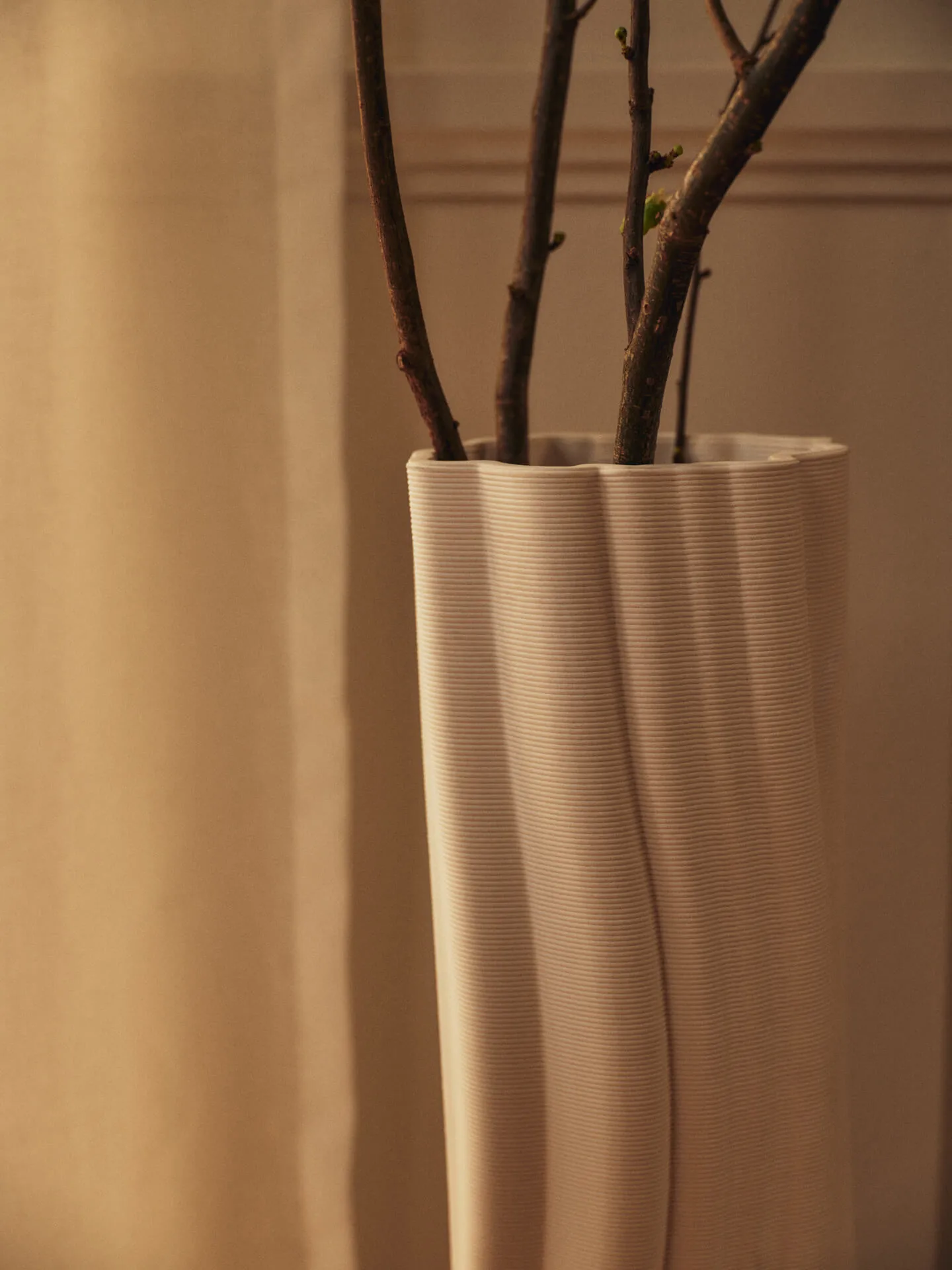 Rylith floor vase, Off-white, 70 cm Ferm Living