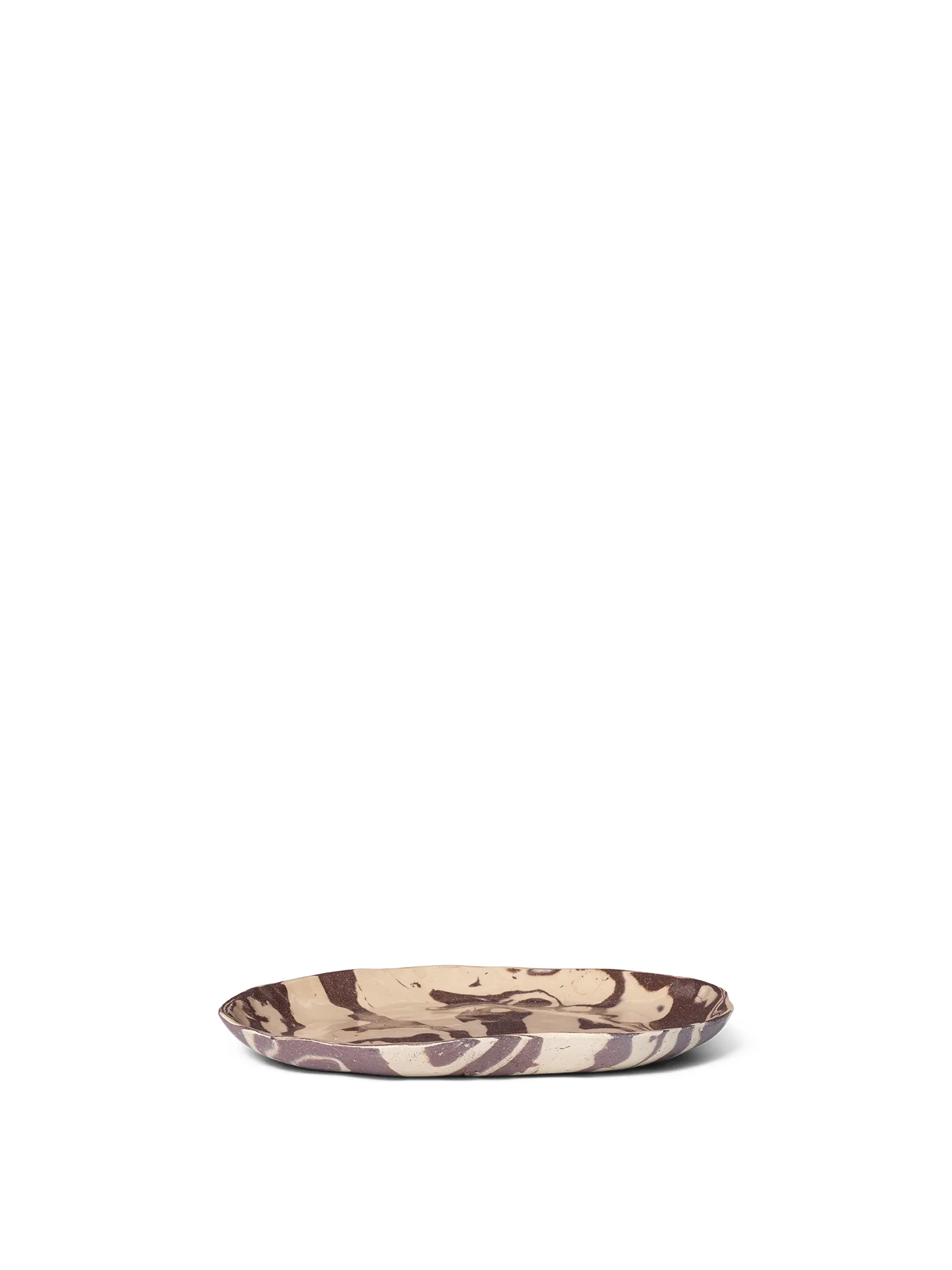 Ryu plate 26 cm, Sandy brown Ferm Living