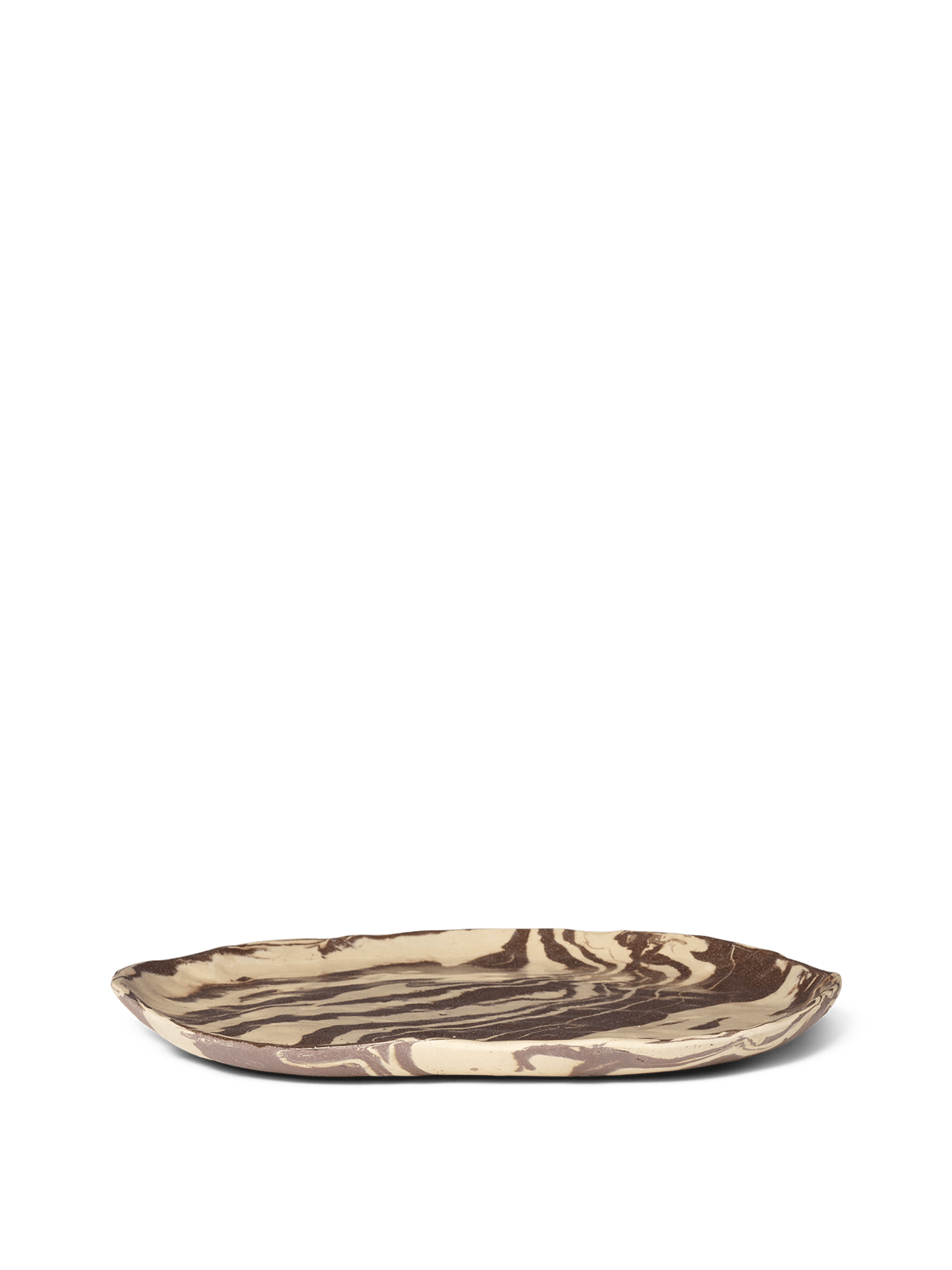 Ferm Living Ryu plate 34 cm Sandy brown | Scandinavian Design | Dinner plates | Beige