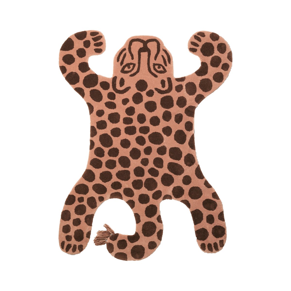 Ferm Living Safari rug leopard | Scandinavian Design | Children's rugs | Brown