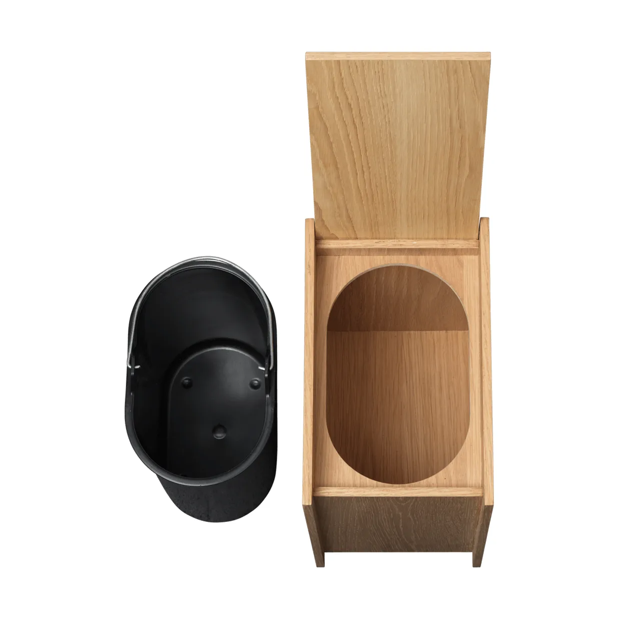 Sama waste bin, Oak, 35 L Ferm Living