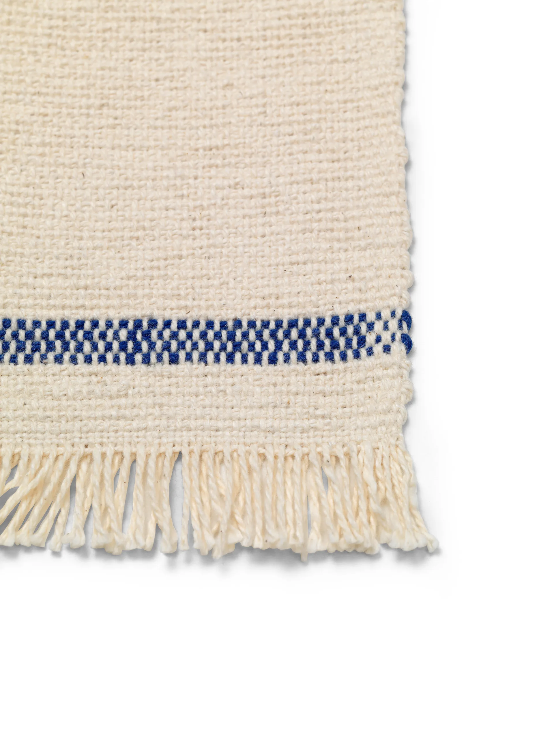 Savor coaster 4-pack 10x14 cm, Off-white/Blue Ferm Living