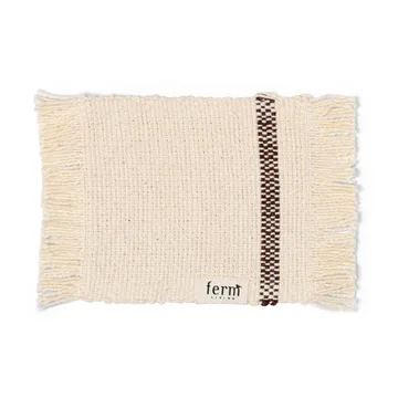 Savor coaster 4-pack 10x14 cm - Off-white/Chocolate - Ferm Living