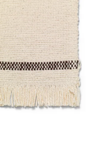 Savor coaster 4-pack 10x14 cm - Off-white/Chocolate - Ferm Living