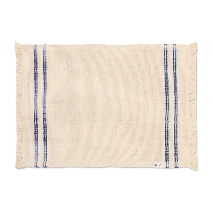 Savor placemat 38x50 cm - Off-white/Blue - ferm LIVING