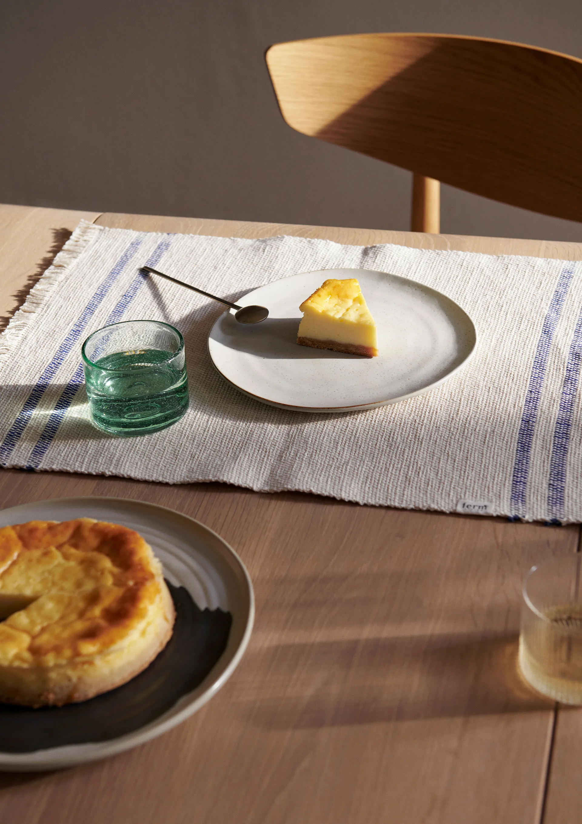 Savor placemat 38x50 cm, Off-white/Blue Ferm Living