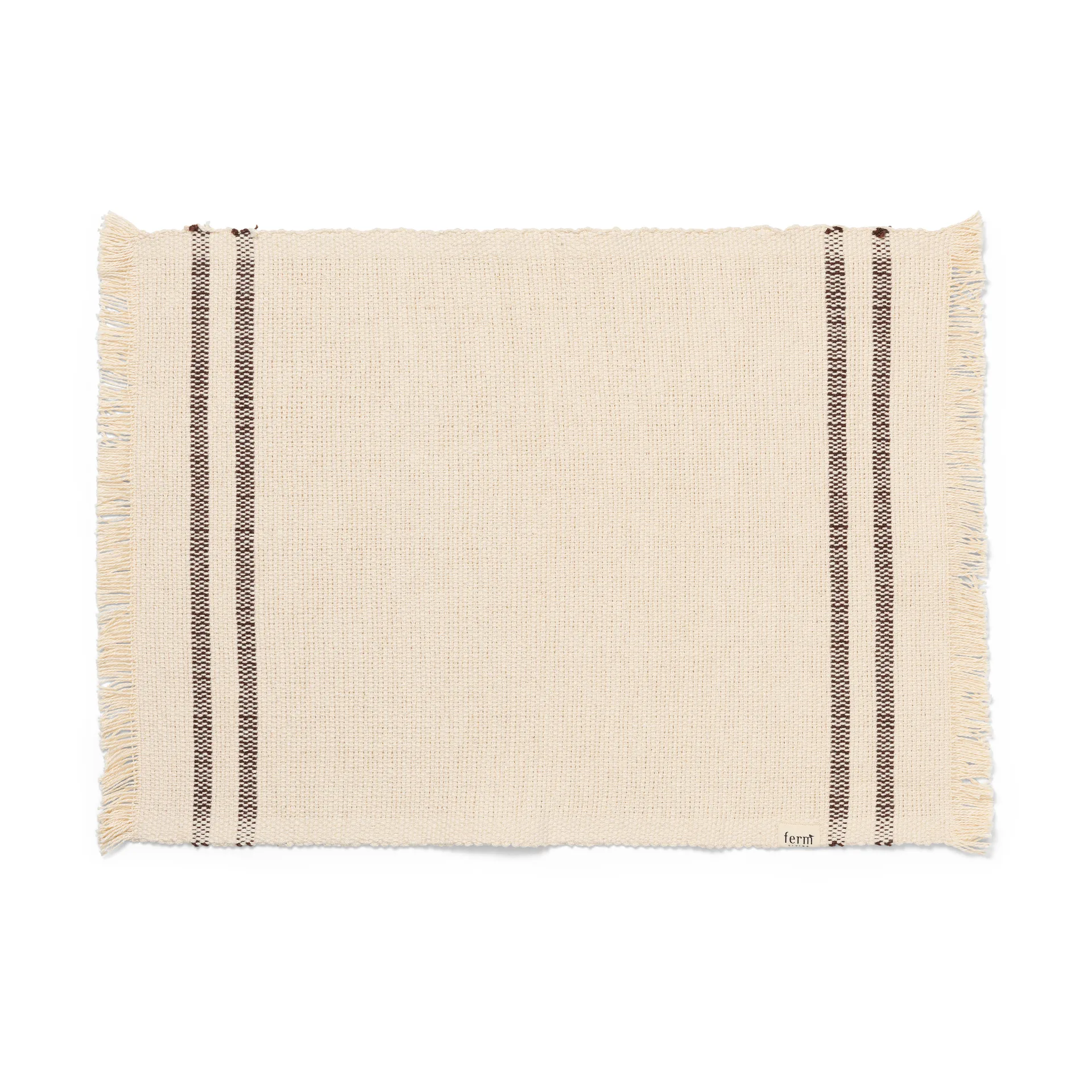Savor placemat 38x50 cm, Off-white/Chocolate Ferm Living