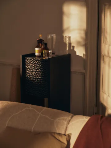 Scarni cabinet - Dark stained ash, 38x40x100 cm - Ferm Living