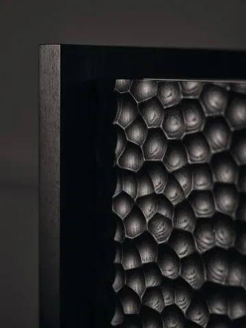 Scarni cabinet - Dark stained ash, 38x40x100 cm - Ferm Living