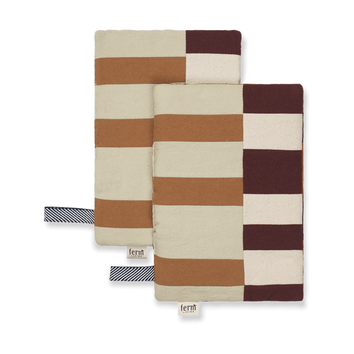 Section oven mitt 2-pack - Patchwork - Ferm LIVING