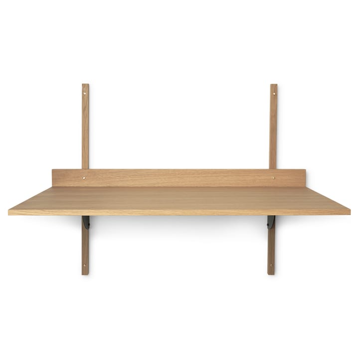 Sector desk - oak-black brass - ferm LIVING