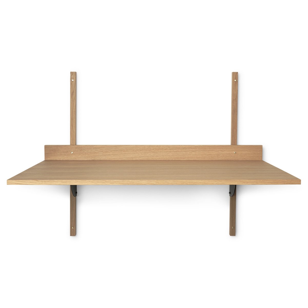 Ferm Living Sector desk oak-black brass | Scandinavian Design | Desks | Brown