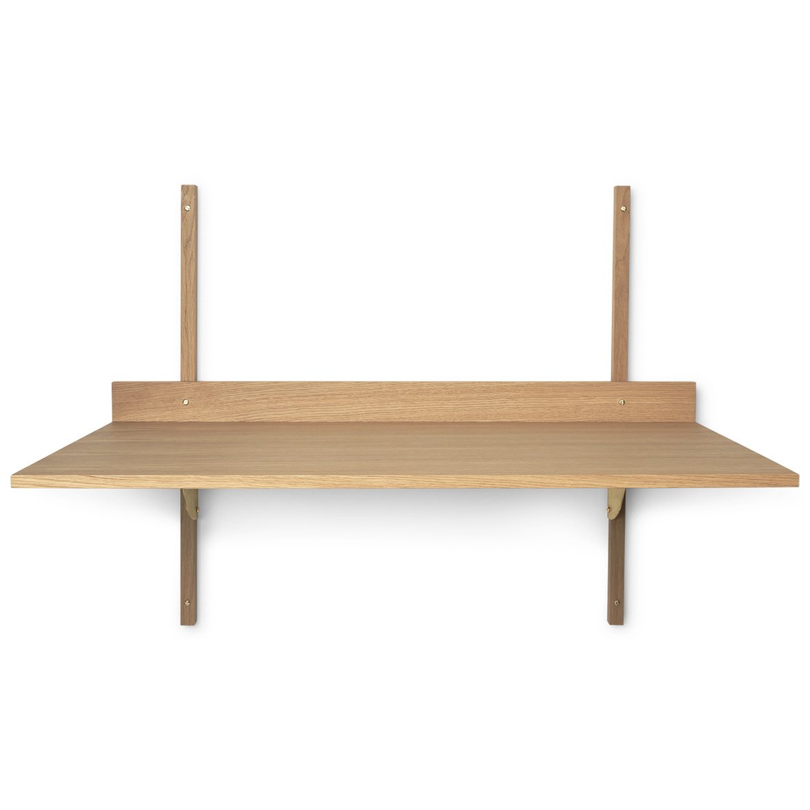 Ferm Living Sector desk oak-brass | Scandinavian Design | Desks | Brown