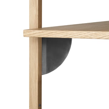 Sector shelf triple wide - Oak-black - ferm LIVING