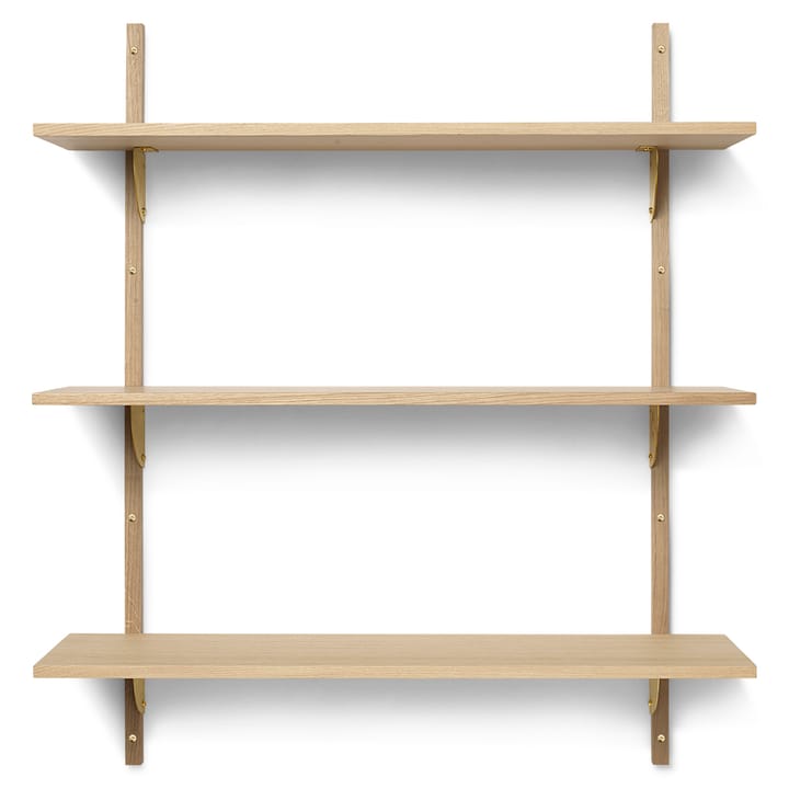 Sector shelf triple wide - Oak-bronze - ferm LIVING