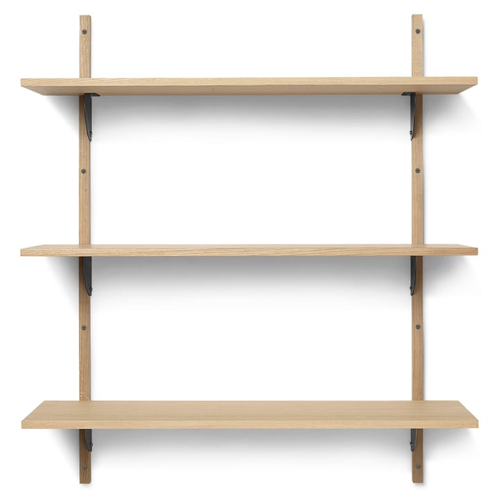Sector shelfL/L - Oak-black - Ferm LIVING