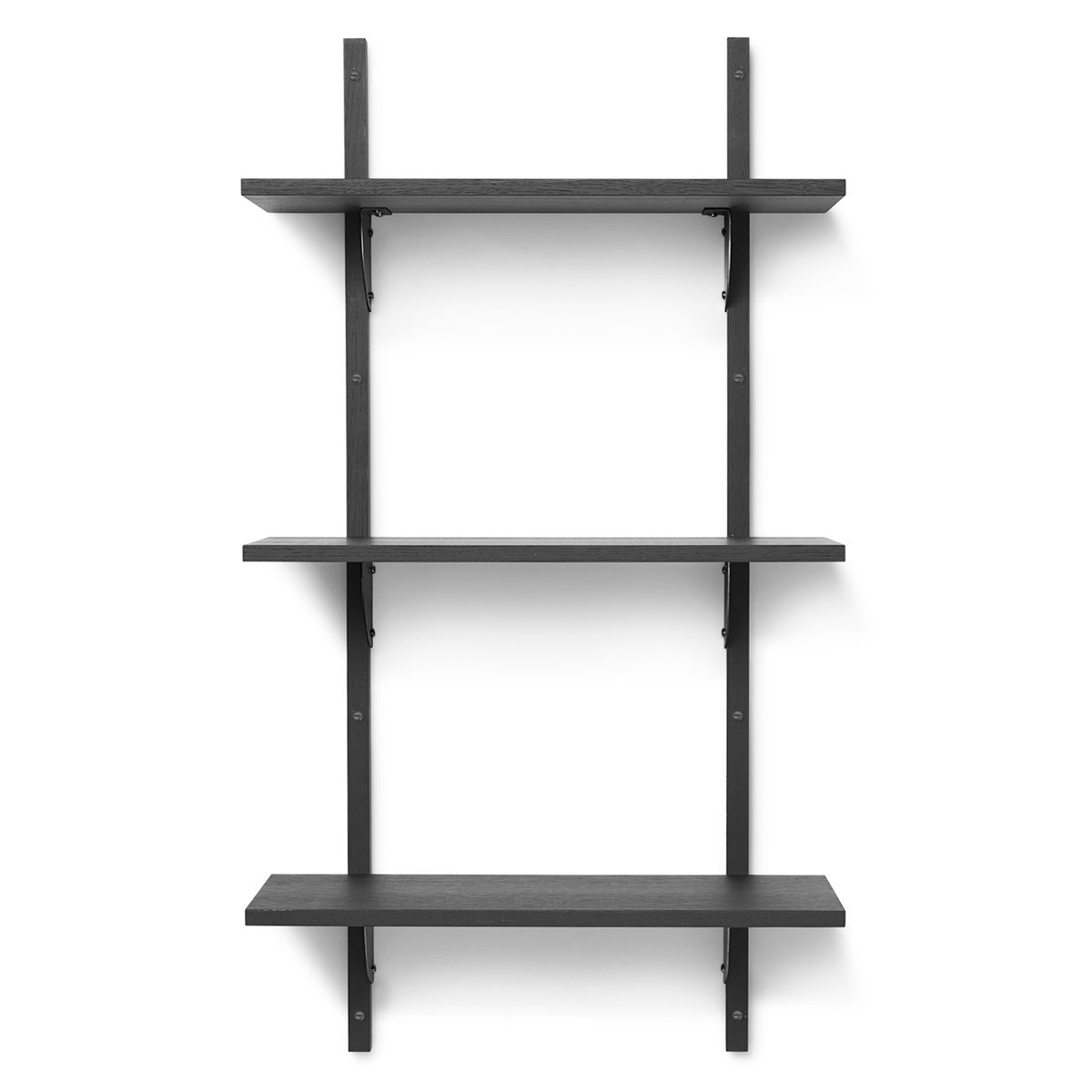 Ferm Living Sector shelfS/L Black ash-black | Scandinavian Design | Shelves & shelving systems | Black