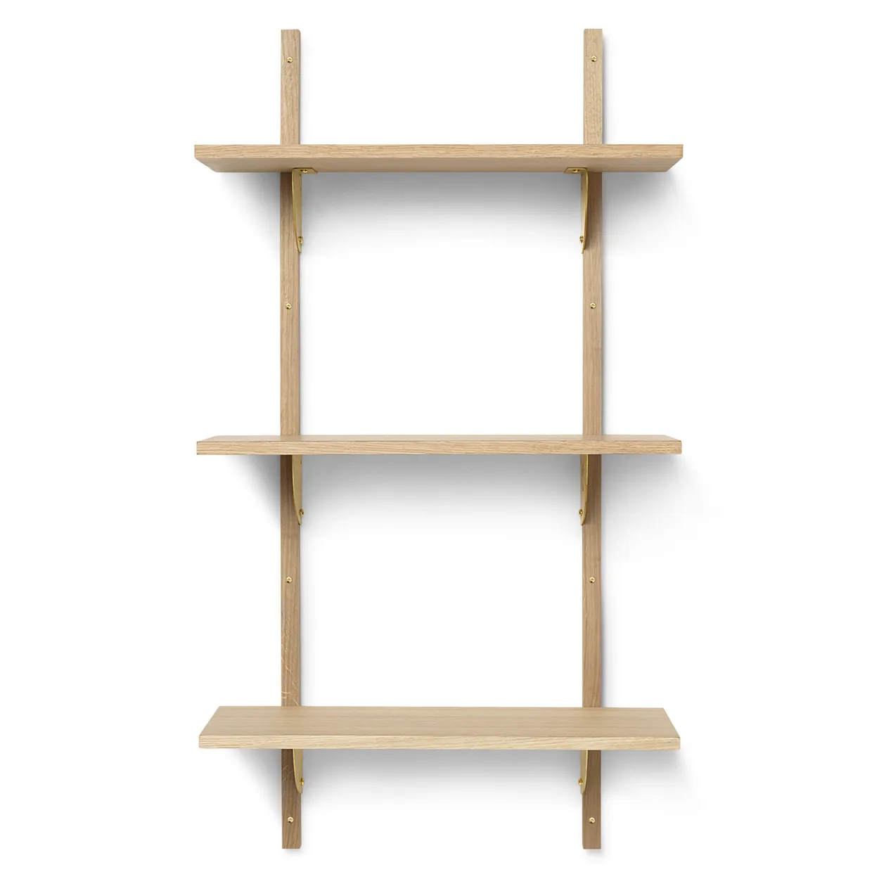 Ferm Living Sector shelfS/L Oak-bronze | Scandinavian Design | Shelves & shelving systems | Brown