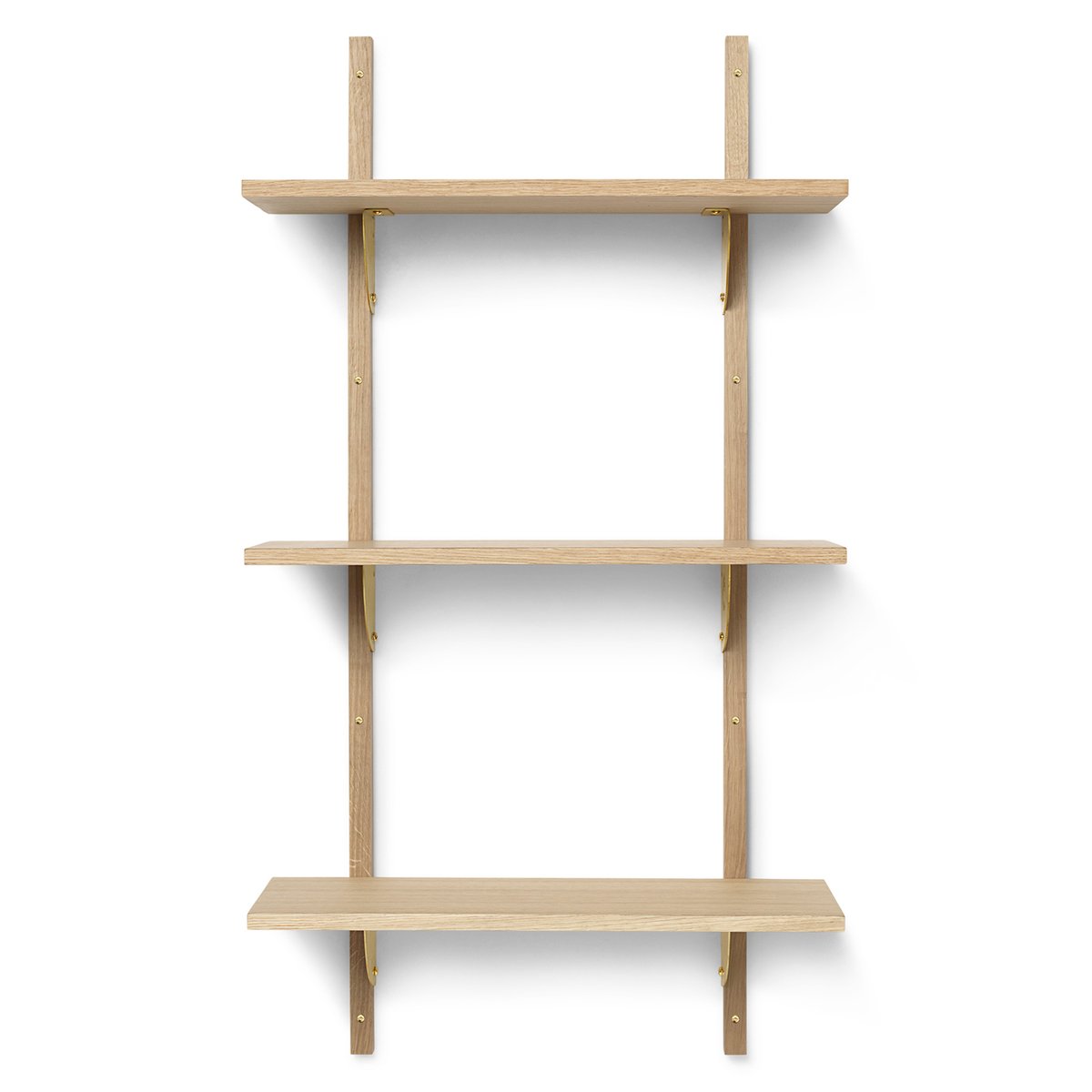 Ferm Living Sector shelfS/L Oak-bronze | Scandinavian Design | Shelves & shelving systems | Brown