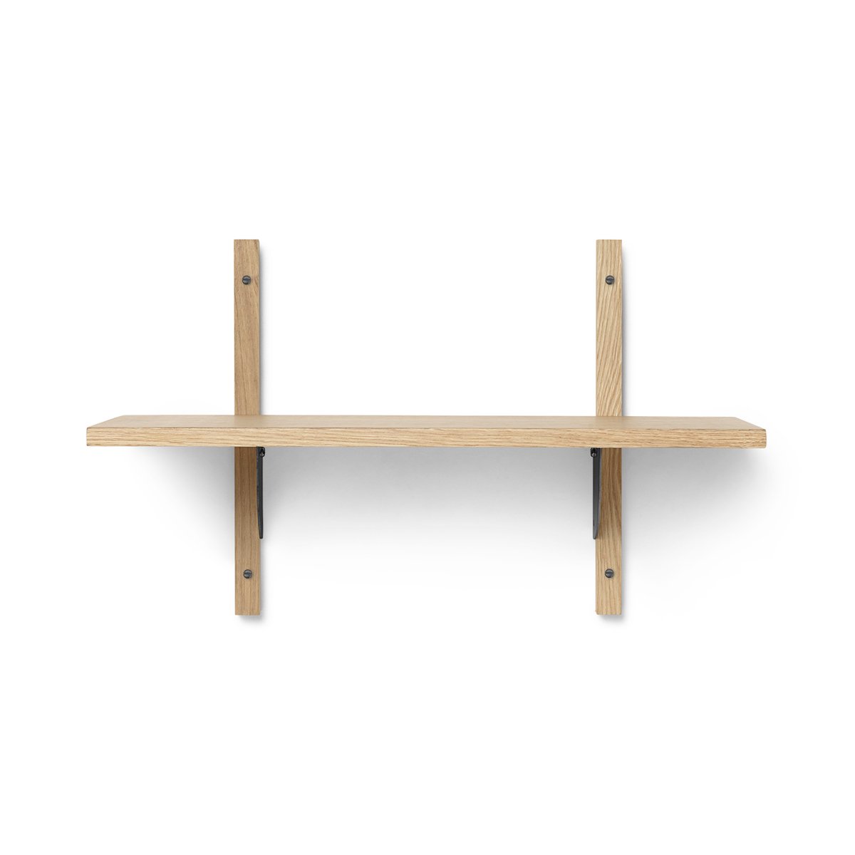 Ferm Living Sector shelfS/S Oak-black | Scandinavian Design | Shelves & shelving systems | Brown