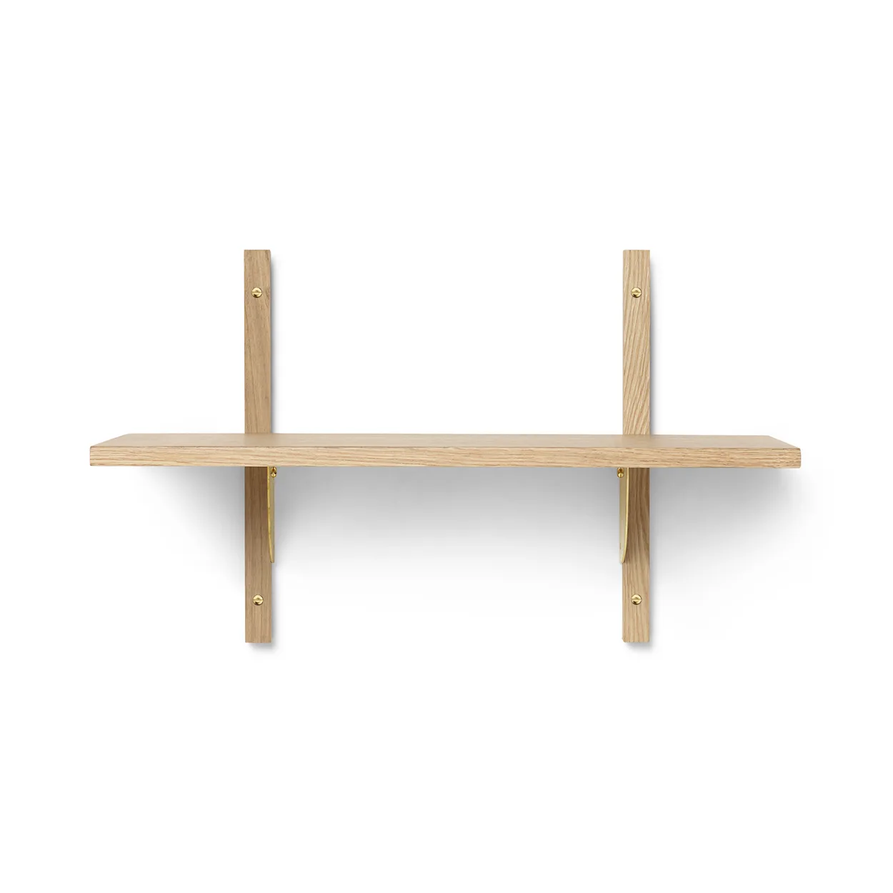 Ferm Living Sector shelfS/S Oak-bronze | Scandinavian Design | Shelves & shelving systems | Brown