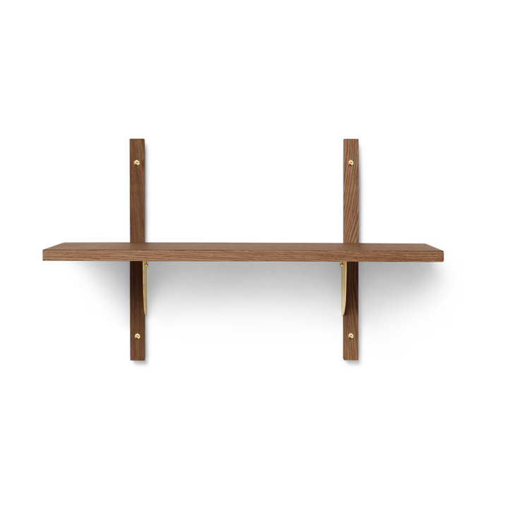 Sector shelfS/S - Smoked Oak, brass - ferm LIVING