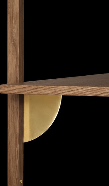 Sector shelfS/S - Smoked Oak, brass - Ferm Living