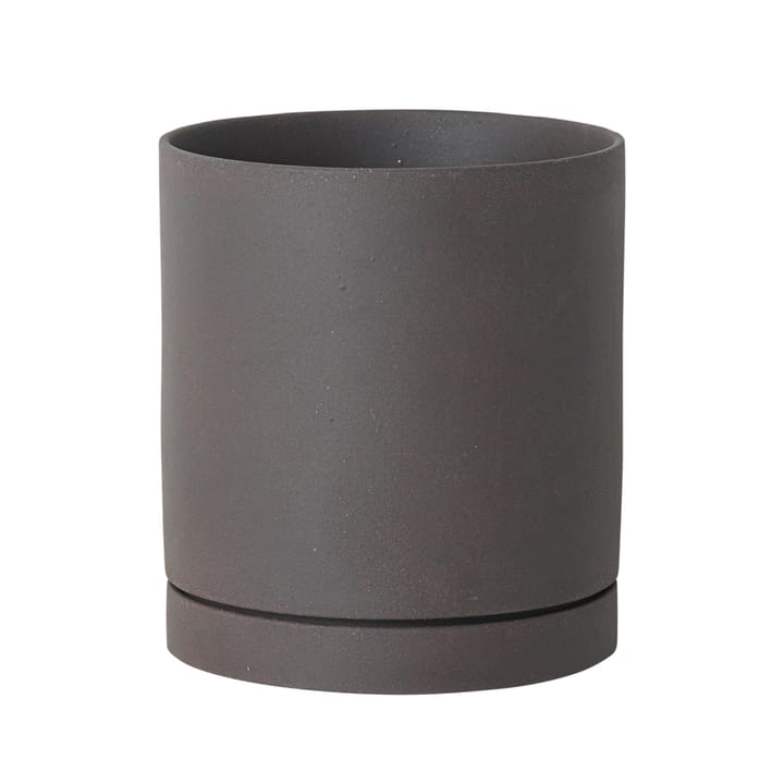 Sekki flower pot large Ø15.7 cm - charcoal - Ferm LIVING