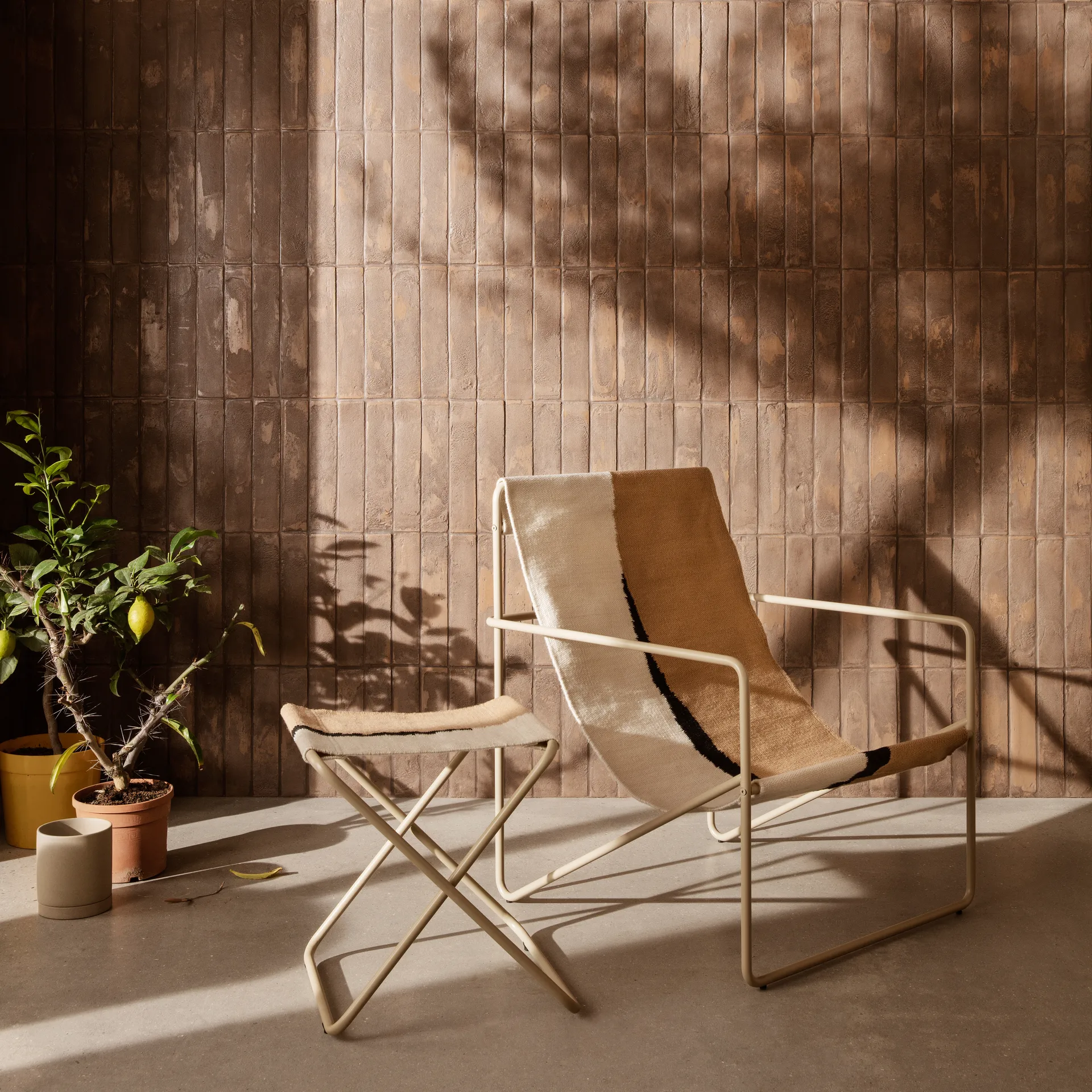 Sekki flower pot medium Ø13.5 cm, sand Ferm Living