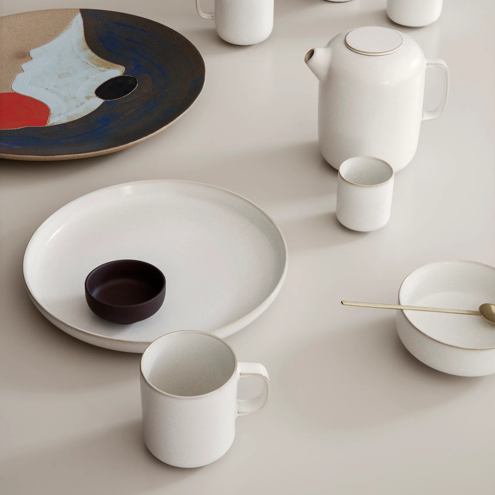 Sekki plate large, Cream Ferm Living