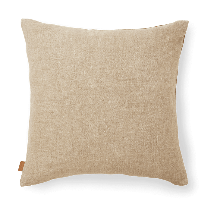 Senti Stripe pillowcase 50x50 cm, Linen-carob brown Ferm Living