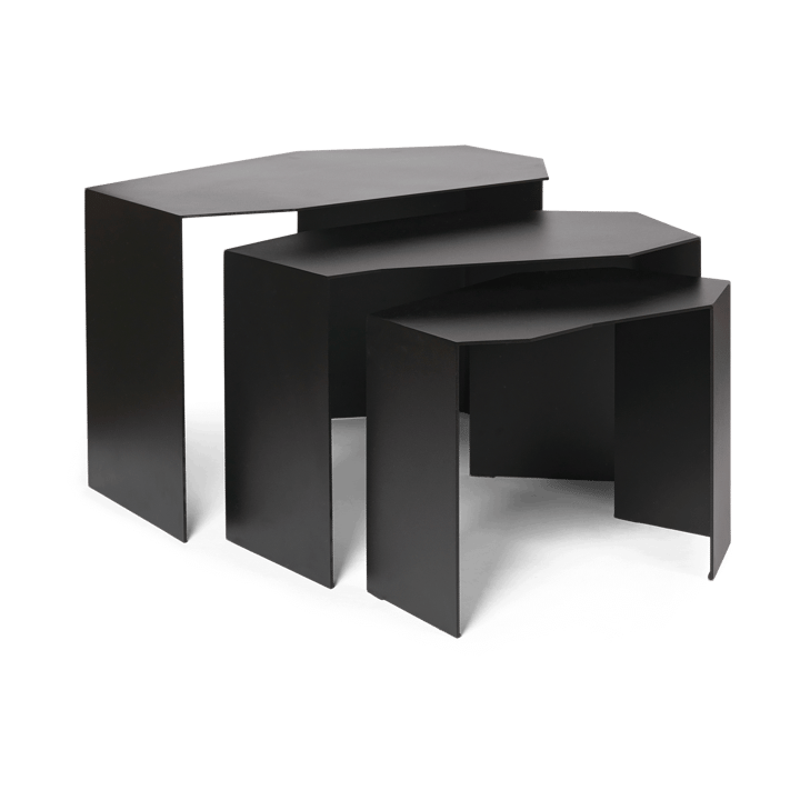 Shard cluster table 3-pack - Black - ferm LIVING