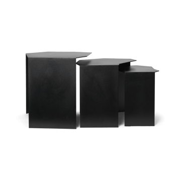 Shard cluster table 3-pack - Black - ferm LIVING