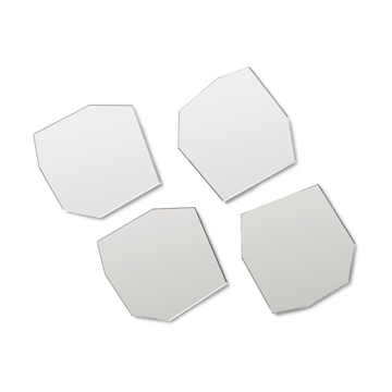 Shard coaster 4-pack - Mirror - Ferm Living