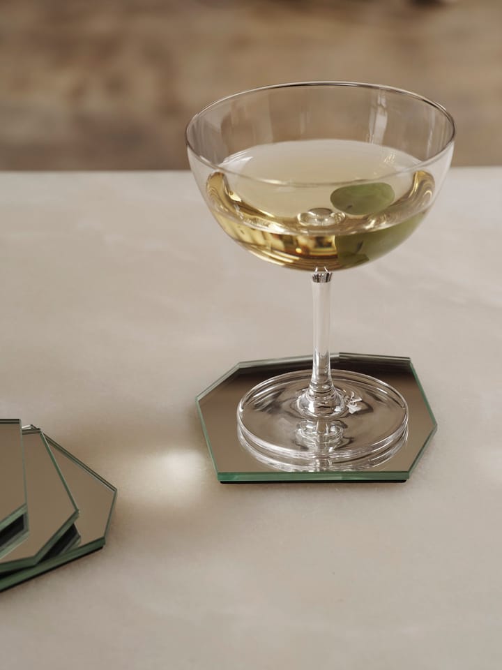 Shard coaster 4-pack, Mirror Ferm Living
