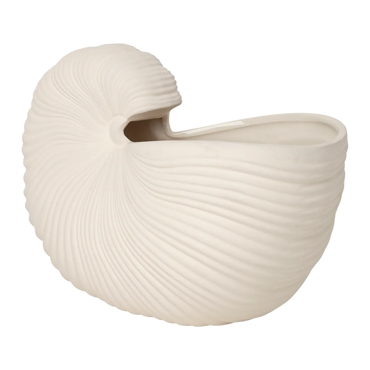 Ferm Living Shell flower pot Off white