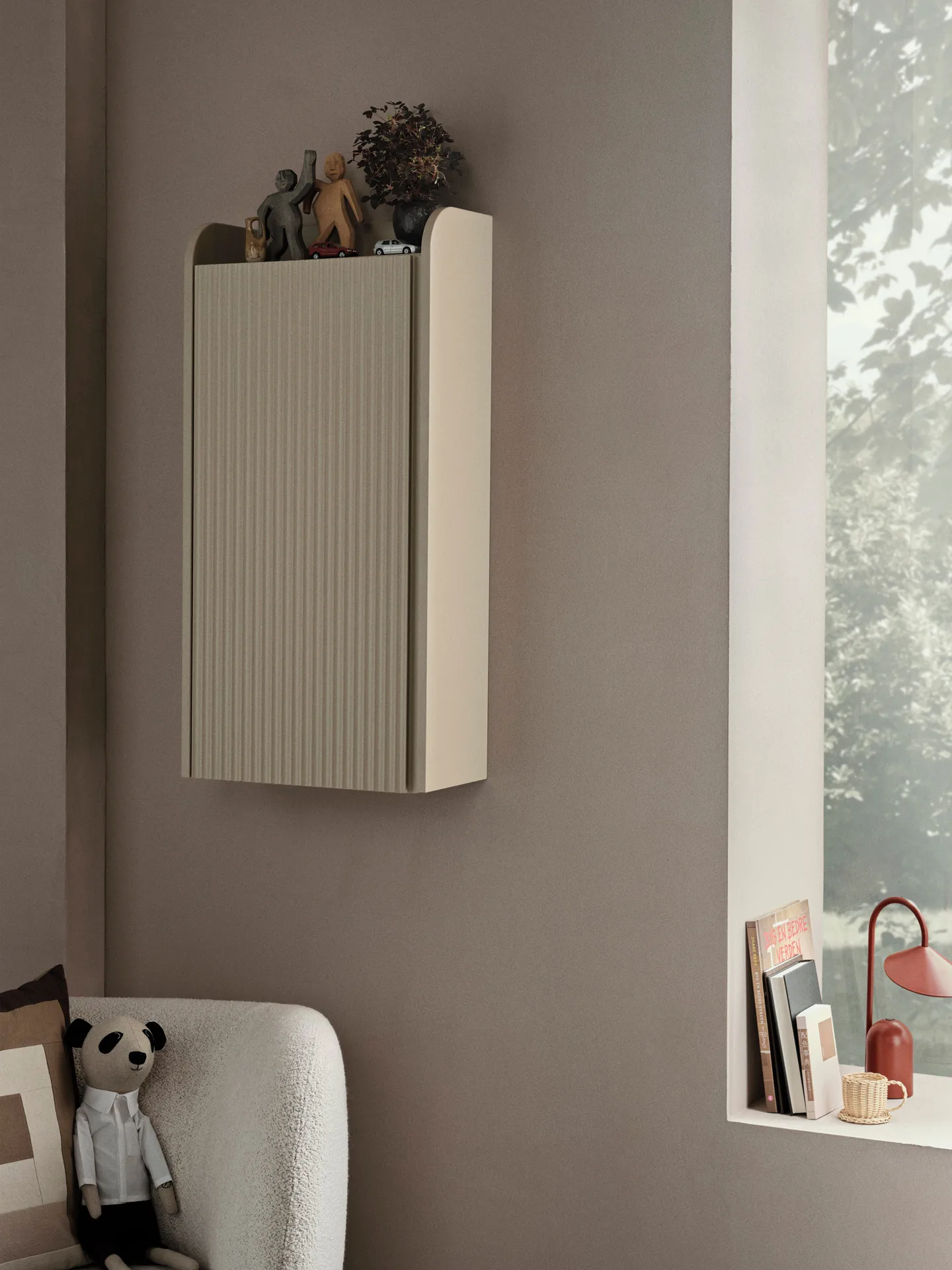 Sill wall cabinet 42.5x85 cm, Cashmere Ferm Living