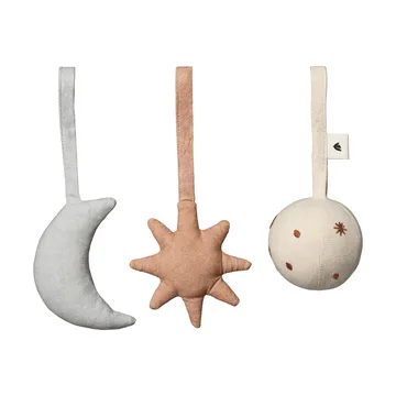 Skye baby toys 3 pieces - Rose - Ferm Living