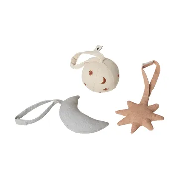 Skye baby toys 3 pieces - Rose - Ferm Living