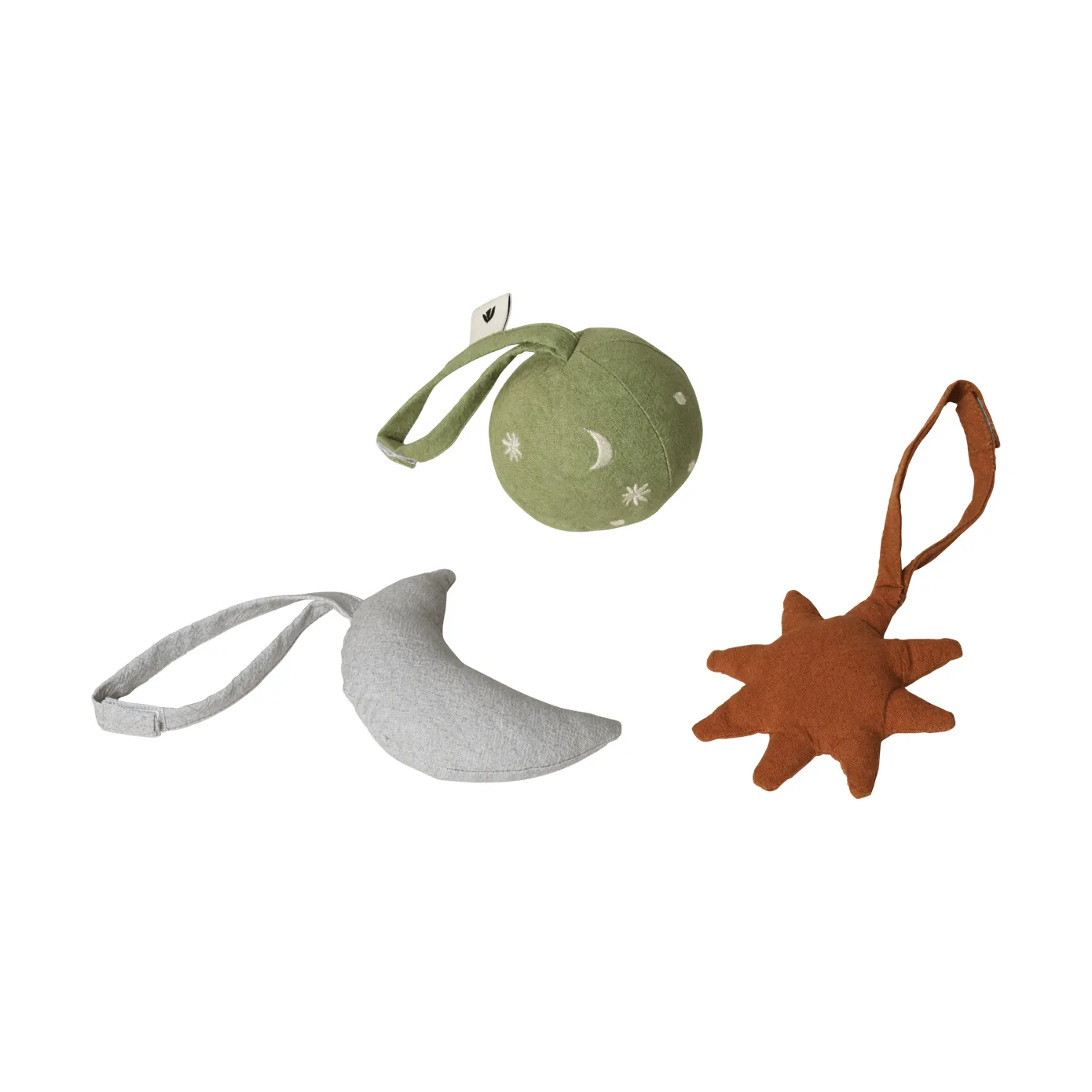 Skye baby toys 3 pieces, Tea green Ferm Living