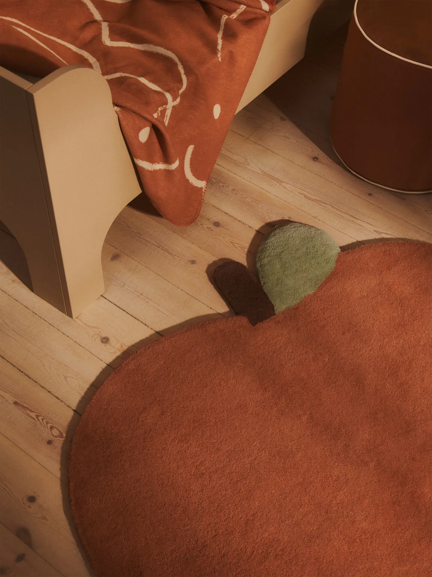 Skye blanket, Sienna-parchment, 80x120 cm Ferm Living