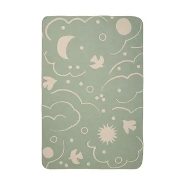 Skye blanket - Tea green-parchment, 80x120 cm - Ferm Living